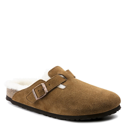 birkenstock boston shearling clogs