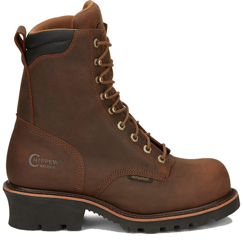 chippewa insulated logger boots