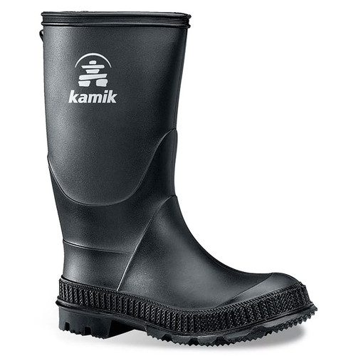 Kamik Kids' EK4149 STOMP BLACK Rain Boots