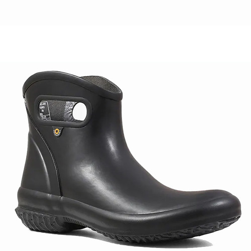 BOGS 72521-001 PATCH Black Ankle Rain Boots