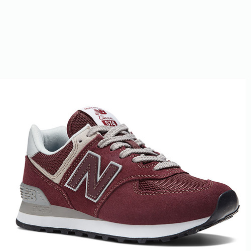 New Balance WL574V3 CORE Women's Lifestyle Sneakers Burgundy with White