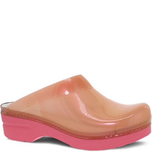 Dansko SONJA Coral Translucent Mules