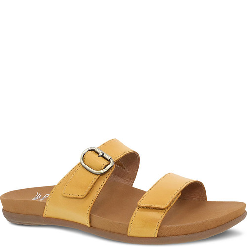 Dansko JUSTINE Yellow Calf Sandals