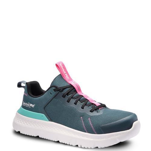 Timberland PRO SETRA Composite Toe Work Sneakers Green Teal Pink