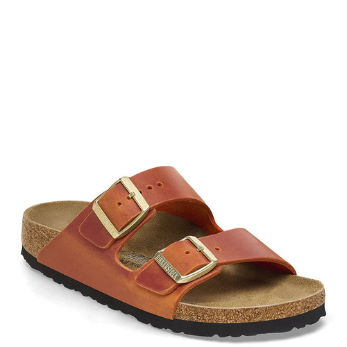 Birkenstock 1026592 ARIZONA Oiled Leather Burnt Orange Sandals