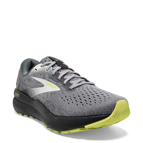 Brooks 110418-040 Men's GHOST 16 Road Running Shoes Primer Grey Lime