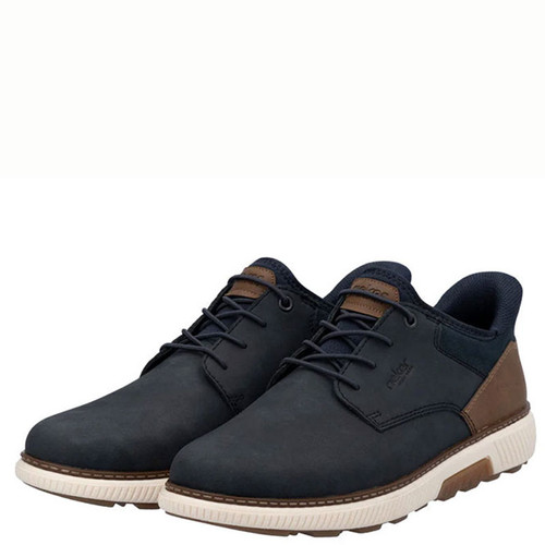 Rieker Men's STAN Casual Shoes Pazifik Navy Lake Amaretto - Family
