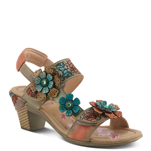 Spring Step Shoes L'ARTISTE SALIRA Sandals Turquoise Multi
