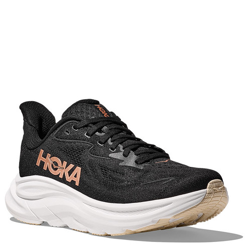 Hoka 1162031 Women's CLIFTON 10 Running Shoes Black Rose Gold