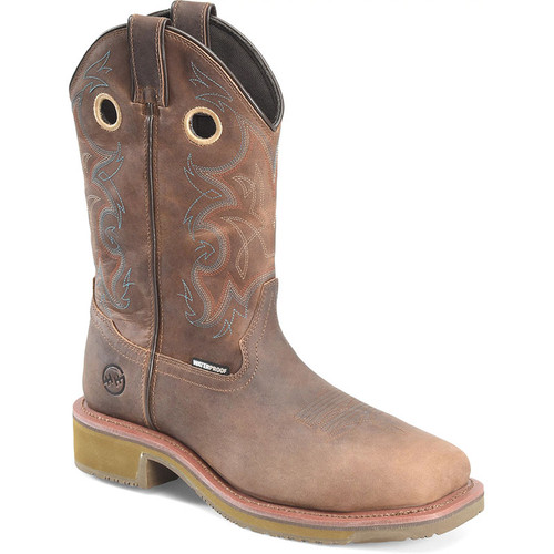 Double-H DH5246 ROY Wide Square Composite Toe Waterproof Western Work Boots