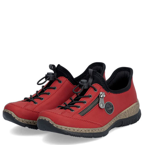 Rieker N3267 NIKITA Shoes Pazifik Atlantic Black - Family Footwear