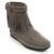 Minnetonka 291T Boots Hi Top Back Zip Boot Grey  Minnetonka 291T Boots Hi Top Back Zip Boot Grey