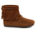Minnetonka 292 HIGH TOP BACK-ZIP Brown Boots Right View