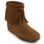 Minnetonka 293 High Top Back Zip Brown Moccasin Boots