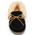 Minnetonka 3370 ALPINE SHEEPSKIN Black Moc Slippers Front View