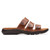 Clarks KITLY WALK Flat Tan Leather Sandals Right View