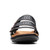 Clarks KITLY WALK Black Leather Sandals Front View