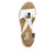 Rieker 624H6-81 FANNI Wedge Sandals Weiss Cayenne Top View