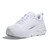 Hoka 1127952 BONDI 8 Road Running Shoes White White Left View