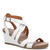 Taos XCELLENT 2 White Leather Wedge Sandals