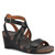 Taos XCELLENT 2 Black Leather Wedge Sandals