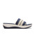 Clarks ARLA HOLLIS Navy Combi Sandals Right View
