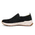 TAOS SUPER STEP IN Slip On Shoes Black Nubuck Left View