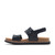 Clarks ARWELL GLIDE Black Combination Sandals Left View