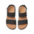 Clarks ARWELL GLIDE Black Combination Sandals Top View