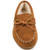 Minnetonka 3502 Women's PILE LINED HARDSOLE Brown Slippers Front View
