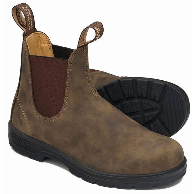 Blundstone 585 Women's ORIGINALS Chelsea Boots Rustic Brown Family Footwear Center
