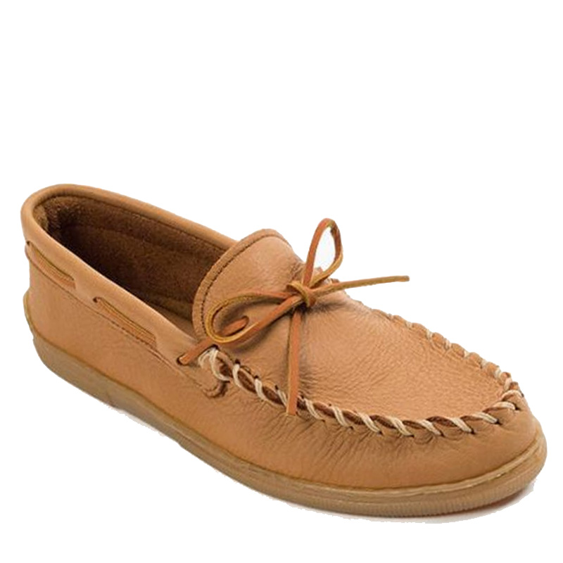 Minnetonka 890 MOOSEHIDE CLASSIC Tan Moccasins - Family