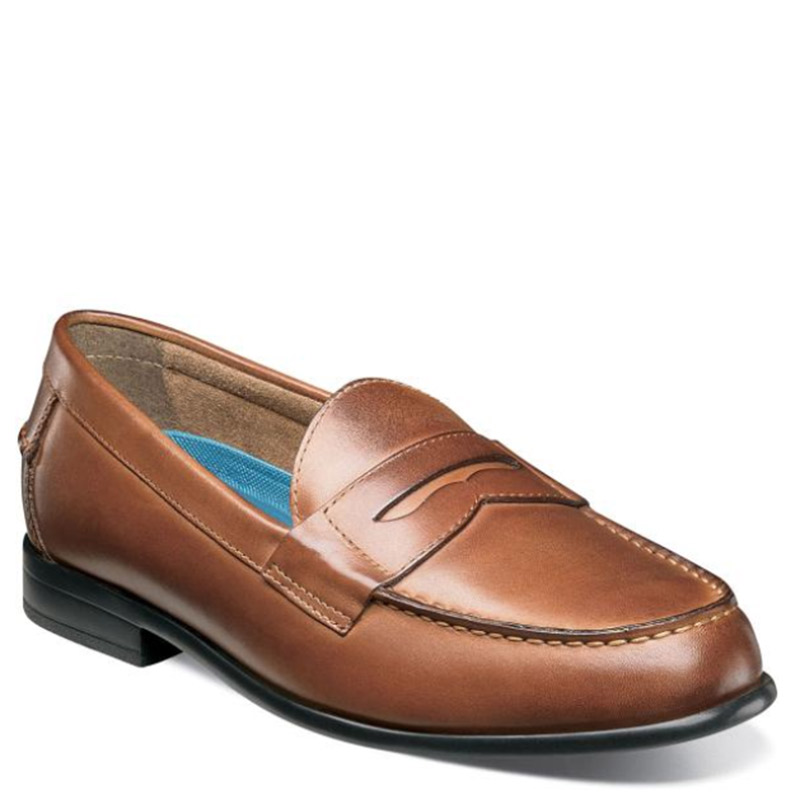 cognac loafers