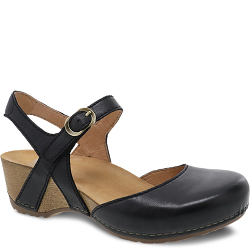 Sabots Mary Jane En Cuir Noir Dansko - Taille 41 - Occasion