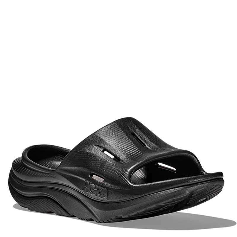 Hoka 1135061 Men's ORA Recovery Slide 3 Black Black - Family