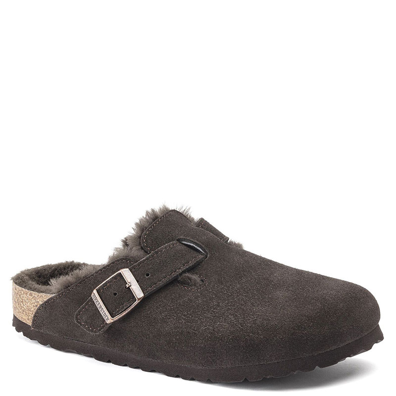 お*☆様 未使用品 BIRKENSTOCK Boston Shearling 2 Birkenstock Women's Shearling Boston - Mink | Faherty Brand