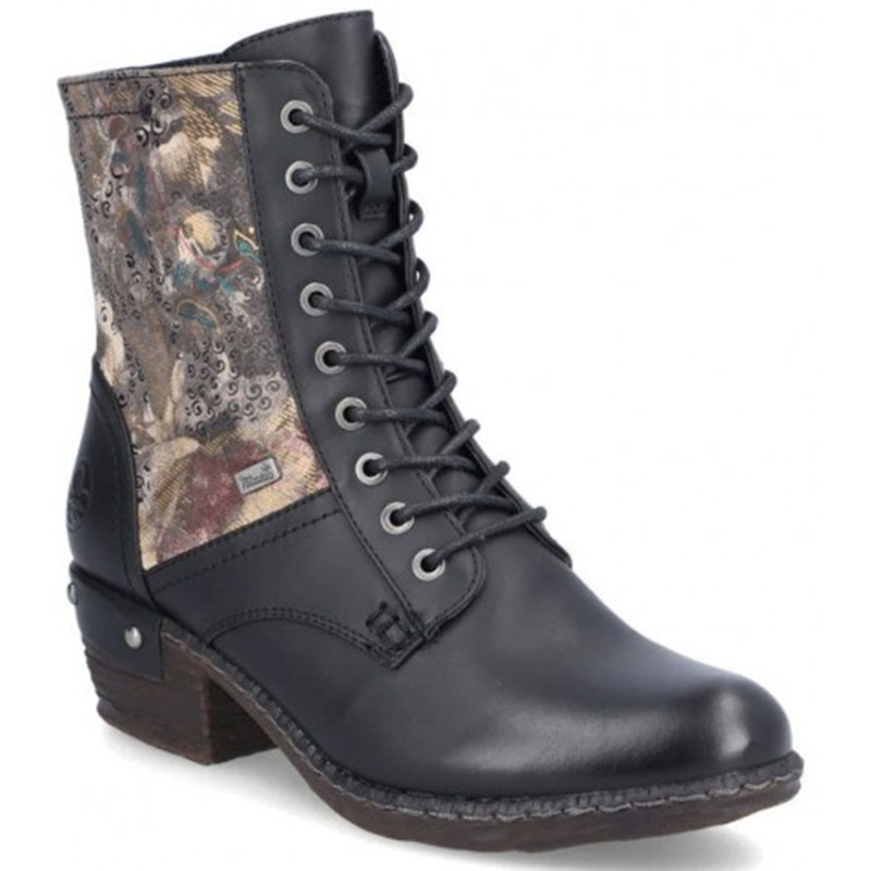 Stivale Donna Rieker Remonte Bernadette 70 Al Ginocchio - Colore Bronzo, Tacco 5cm, Pelle Impermeabile Con Cerniera