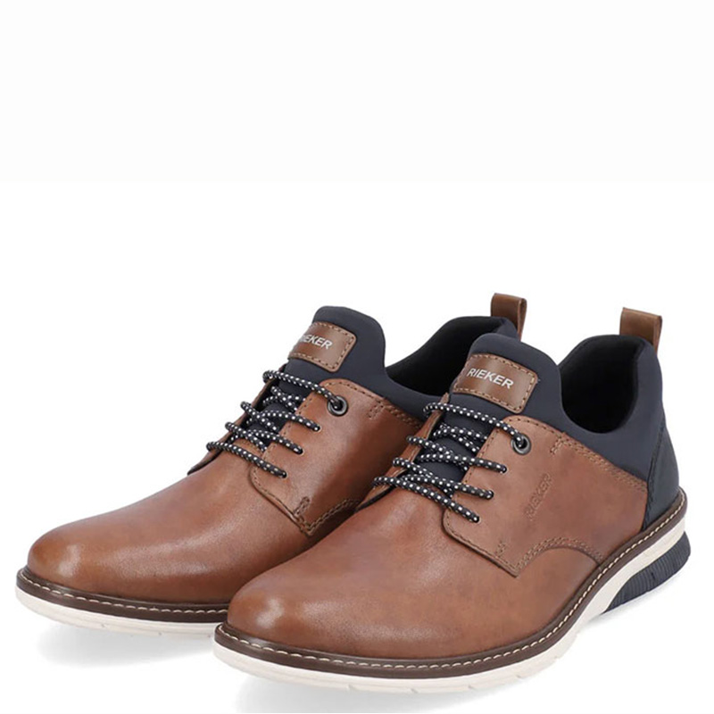 マーティ　ロマヌキアン Rieker 14454-22 Men's DUSTIN Nuss Lake Navy Amaretto - Family