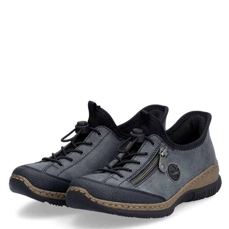 Rieker N3267 NIKITA Shoes Pazifik Atlantic Black - Family Footwear