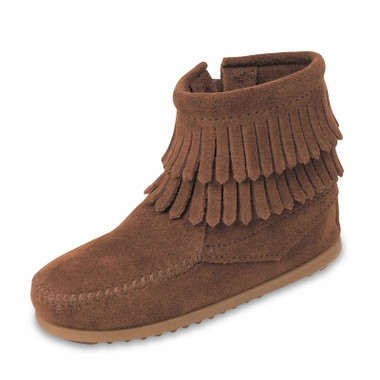 Double Fringe Side Zip Boot