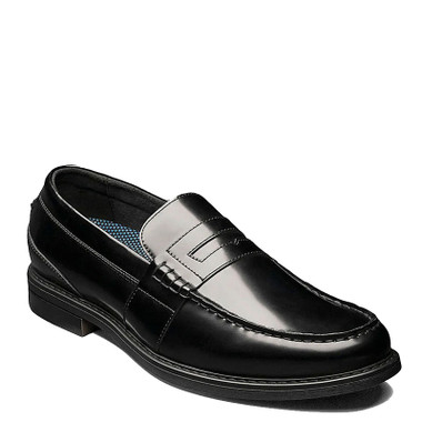 Nunn Bush 85538-009 LINCOLN Moc Toe Black Multi Penny Loafers NUN-85538-009