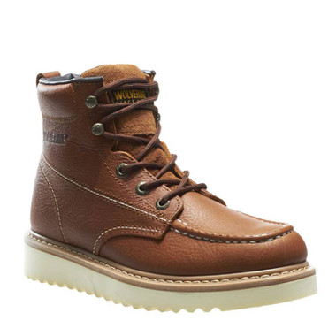 Wolverine W08288 MOC-TOE Wedge Soft Toe Non-Insulated Unlined Work Boots  73953.1558549043