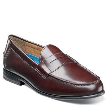 Nunn Bush 84744-601 DREXEL Burgundy Penny Loafers NUN84744-601