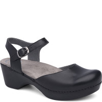  Dansko SAM Black Leather Sandals