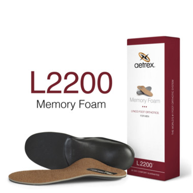 Aetrex L2200M Men's MEMORY FOAM Orthotics - Insoles for Extra Cushioning