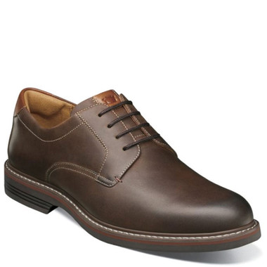 Florsheim Brown Leather Norwalk Plain Toe Oxford Shoes 13360-215 Men\'s Size 9M Florsheim-Spring-2023-13369-  main image 4
