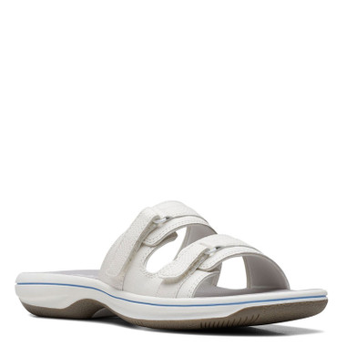 Clarks CloudSteppers Women's Breeze Piper Sandal, Dark Denim, 12 M US | Slides