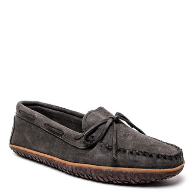 Minnetonka Men\'s Dark Gray Suede Loafers. Size 8 Minnetonka Suede Moccasins in Dark Gray Color Way - Etsy  main image 3