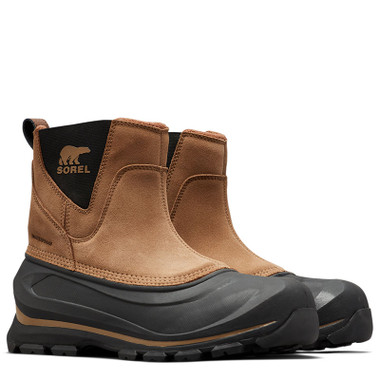 Sorel Men\'s Tan Suede Waterproof Pull-On Boots Sorel Mens Boots 8 Brown Waterproof Carson Chelsea Suede  main image 2