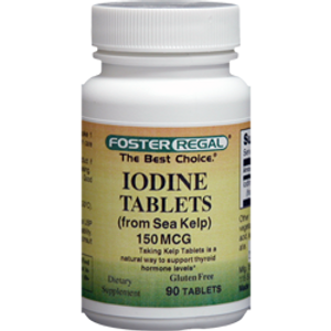 Iodine 150 mcg (from Sea Kelp) 90 Tablets Iodine 150 mcg (from Sea Kelp) 90 Tablets